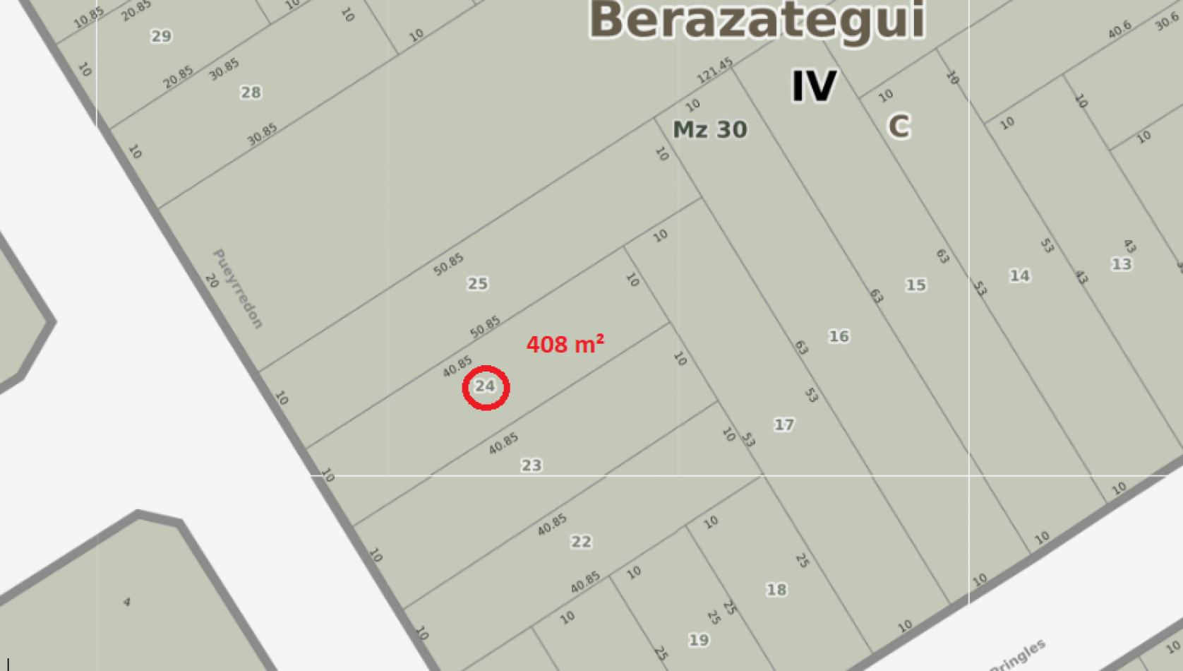 Lote 400m² en Berazategui