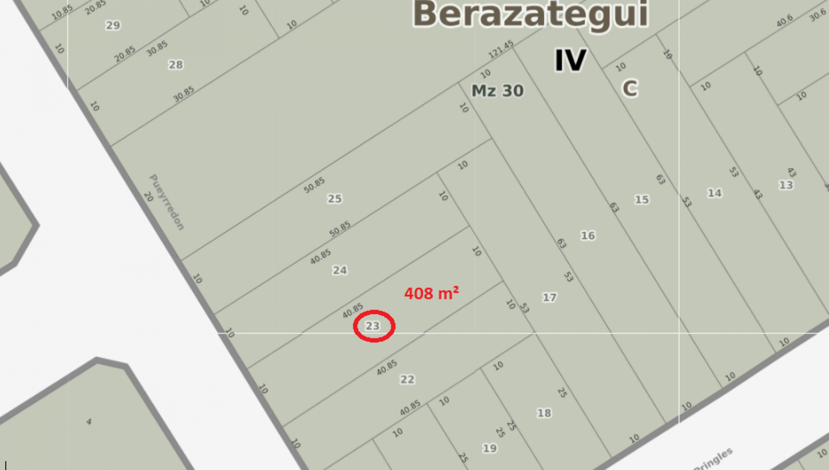 Lote 400m² en Berazategui