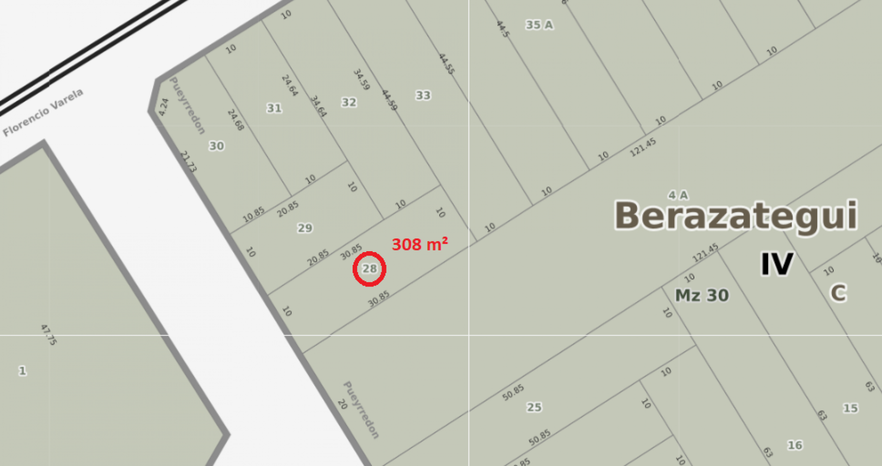 Lote 300m² en Berazategui