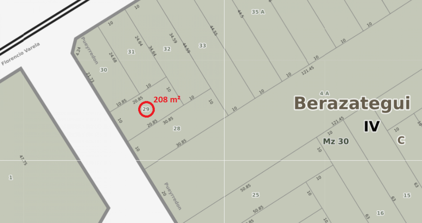 Lote 200m² en Berazategui