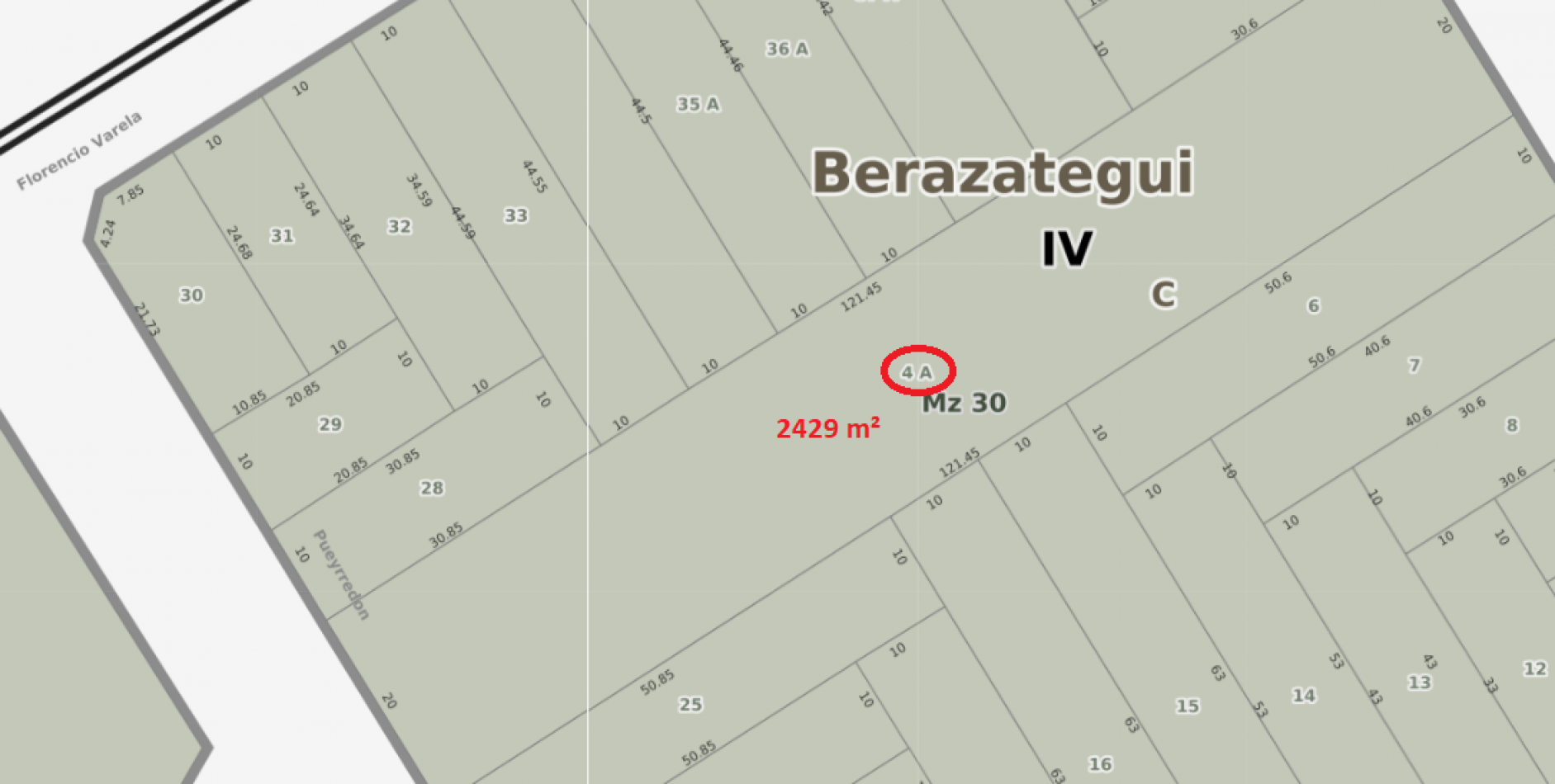 Lote 2400m² en Berazategui